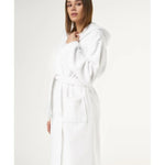 MA'at Royal Elite Robe | 100% Turkish Cotton White Heavy Weight | Hooded Terry
