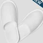 MA'at Waffle Slippers | Royal White | Closed Toe | One Size Fits All