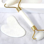 "Luxi Pearl" 2 in 1 Jade Roller Gua Sha Tools Set