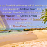 ⭐ Queen Palace | Women Daytime Serum Moisturizer | Argan Oil | Selenite Crystals | Pink Quartz