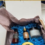 King In Me | Beard Oil with Ankh Ra 360 Body Oil | Aspu Pyra  Gift Box Kit