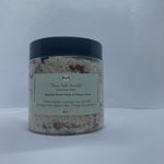 Arsa Salt Scrub Kit | Himalayan Salt | Black Sandstone | Black Seed Oil | Patchouli | Gold Bars | Honey