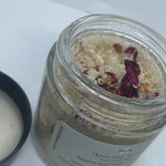 Arsa Salt Scrub Kit | Himalayan Salt | Black Sandstone | Black Seed Oil | Patchouli | Gold Bars | Honey