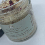 Arsa Salt Scrub Kit | Himalayan Salt | Black Sandstone | Black Seed Oil | Patchouli | Gold Bars | Honey