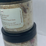 Arsa Salt Scrub Kit | Himalayan Salt | Black Sandstone | Black Seed Oil | Patchouli | Gold Bars | Honey
