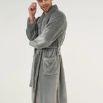MA'at Wenegu Valley MicroFleece Robe | Shawl Collar | King In Me