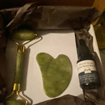 Jade Face Roller | Body Massage Oil | MOLIAE Beauty