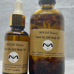 MOLIAE Ankh Ra 360 Body Oil | Moroccan Argan Oil | Elixir | Frankincense | Sandalwood | 24kt Gold