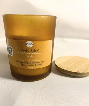 "Nebu Spice" Royal Cinnamon Hazelnut Spice | Candle | Peace Serenity