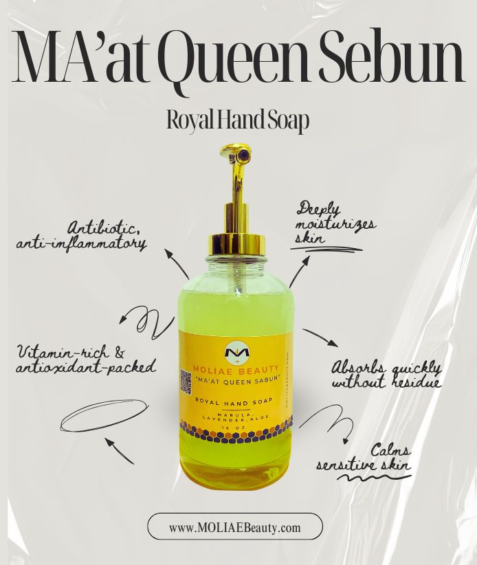 MA'at Queen Sabun | Hand Soap | Lavender Oil | Marula Oil | Aloe