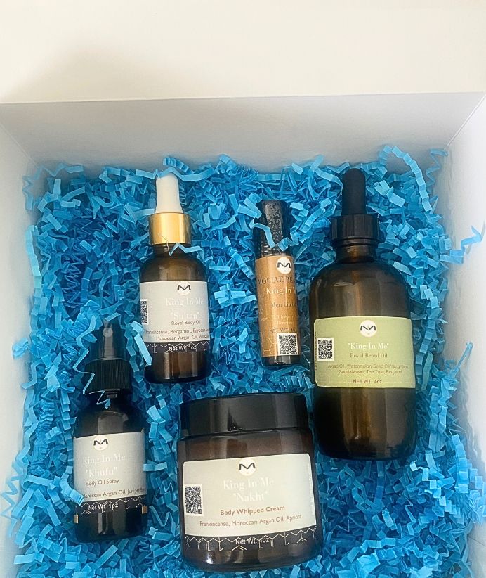 Gift Box Kit King In Me Collection | Sultan Horizon Bliss | Men Lip Oil | Beard Oil | Body Spray | Body Whipped Cream