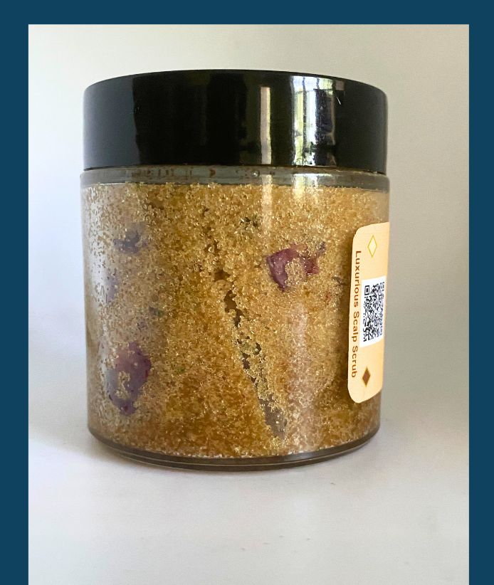 NEFER Queen Hair Scalp Scrub | Women | Brown Sugar | Amla | Tea Tree | Egyptian Rose Petals