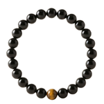 MA'at MoonSea Black Obsidian Crystal Bracelet | REIKI Infused of Ankh Ra 360 Body Oil