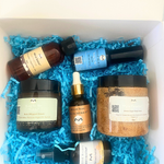Gift Box Kit King In Me Collection | Royal Phty | Ankh Ra 360 Body Oil | THOTH Sea Salt Body Oil Spray | Pyra Paradise Scrub | Naht Body Cream | Sabun