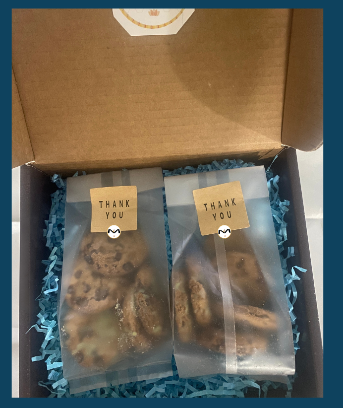 Gift Box | MA’at Kahk Chocolate Chip Pistachio Butter Cookies | Egyptian Dates