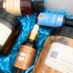 Gift Box Kit King In Me Collection | Royal Phty | Ankh Ra 360 Body Oil | THOTH Sea Salt Body Oil Spray | Pyra Paradise Scrub | Naht Body Cream | Sabun