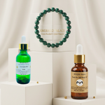 MA'at Emerald Palace l Crystal Bracelet | REIKI Infused of Luminosity Aloe & Ankh Ra 360 Body Oil