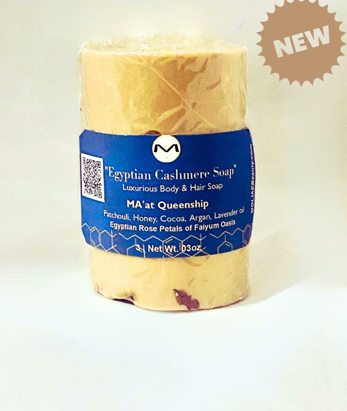 Egyptian Cashmere Soap | MA'at Queenship | Patchouli | Cocoa | Lavender | Argan | Egyptian Roses