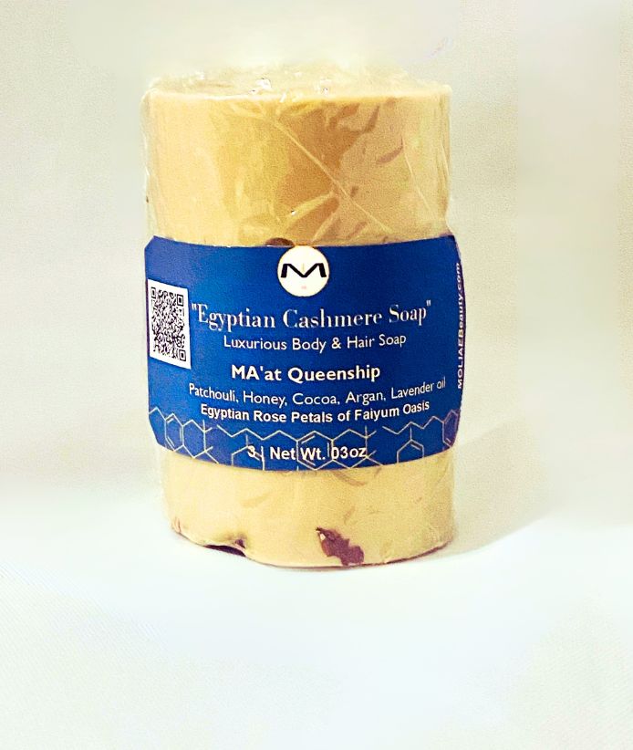 Egyptian Cashmere Soap | MA'at Queenship | Patchouli | Cocoa | Lavender | Argan | Egyptian Roses