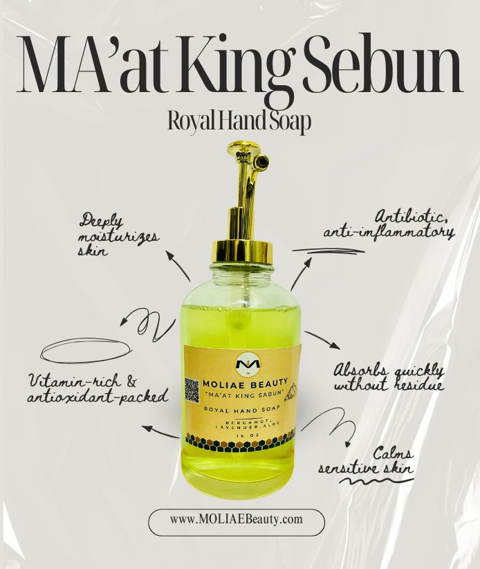 MA'at King Sabun | Hand Soap | Lavender Oil | Bergamot Oil | Aloe