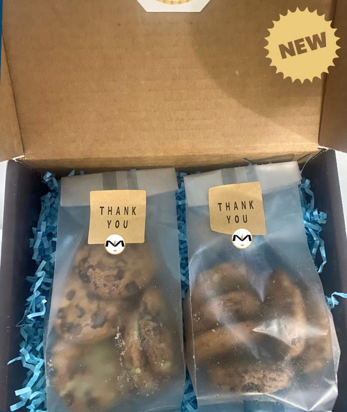 Gift Box | MA’at Kahk Chocolate Chip Pistachio Butter Cookies | Egyptian Dates