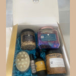 Gift Box Kit King In Me Collection | MA'at Milk Gold Kingship Paradise | Face Serum | Lip Oil | Thebes Soap | Lotus Saphire Para Scrub