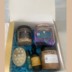 Gift Box Kit King In Me Collection | MA'at Milk Gold Kingship Paradise | Face Serum | Lip Oil | Thebes Soap | Lotus Saphire Para Scrub