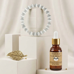 MA'at Serenity Abound Selenite Crystal Bracelet | REIKI Infused of Ankh Ra 360 Body Oil