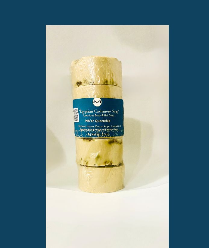 Egyptian Cashmere Soap | MA'at Queenship | Patchouli | Cocoa | Lavender | Argan | Egyptian Roses