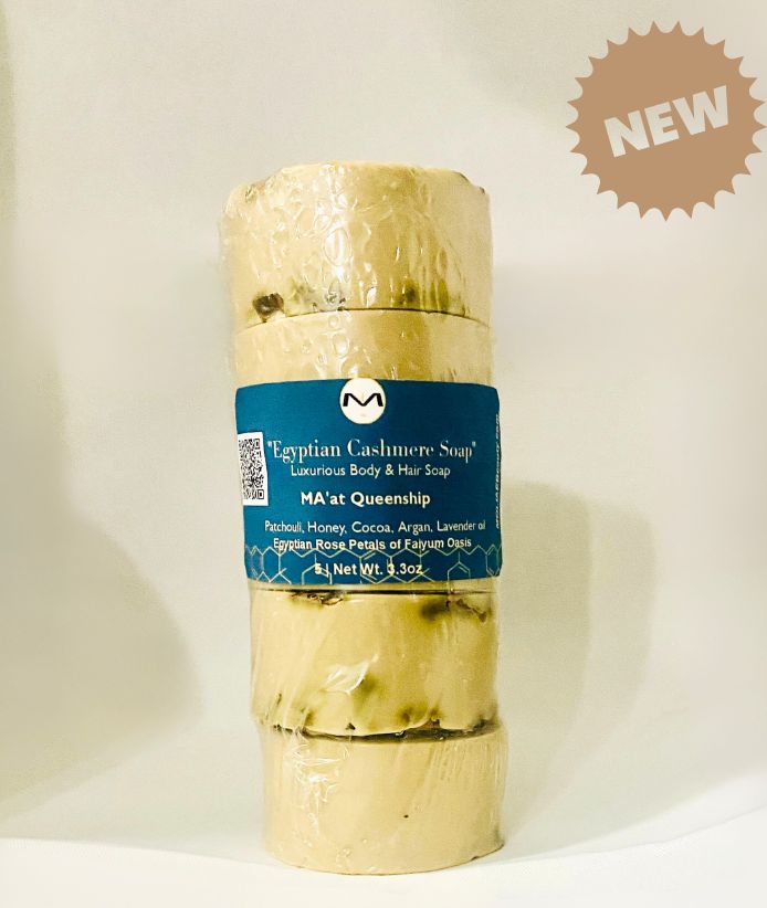 Egyptian Cashmere Soap | MA'at Queenship | Patchouli | Cocoa | Lavender | Argan | Egyptian Roses
