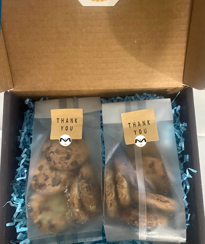 Gift Box | MA’at Kahk Chocolate Chip Pistachio Butter Cookies | Egyptian Dates
