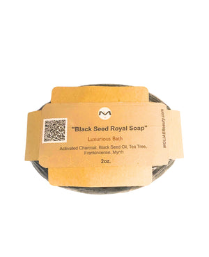 Black Seed Royal Soap | Black Seed Oil | Frankincense | Myrrh | Activated Charcoal | Tee Tree