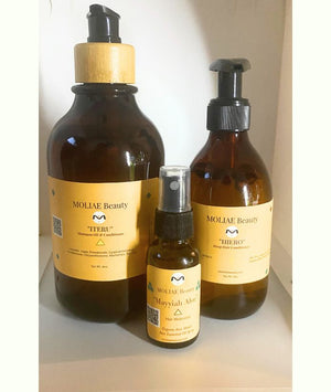 ULTIMATE ITERU Shampoo Oil Set | Nabat ALOE Sand Hair Scalp Scrub | Shampoo Cleanse | HIERO Deep Conditioner| MAYYIAH Aloe Moisturizer | ALOE Sugar