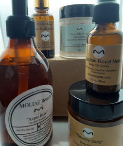 MOLIAE GOLD Aspu Gift Kit with Face Cleanser and Salt Scrub