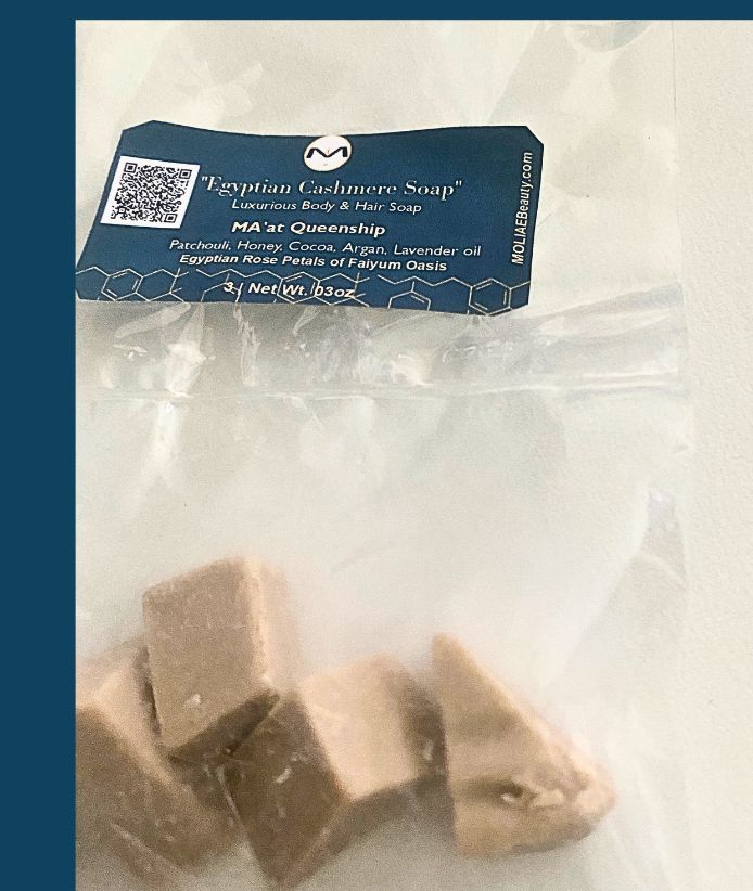Egyptian Cashmere Soap | MA'at Queenship | Patchouli | Cocoa | Lavender | Argan | Egyptian Roses