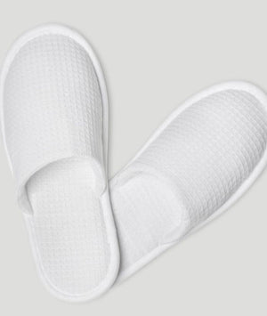 MA'at Waffle Slippers | Royal White | Closed Toe | One Size Fits All