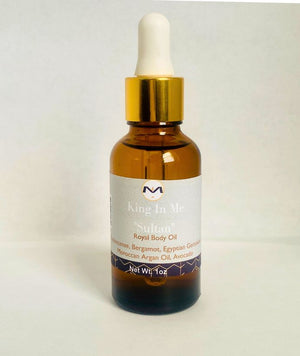 King In Me Collection | SULTAN | Body Oil | Frankincense | Bergamot | Egyptian Geranium | Argan Oil | Avocado
