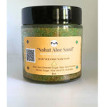 Nabat Aloe Sand | Hair Scalp Scrub | Aloe Emerald Sugar | Aloe Vera | Brown Sugar | Avocado