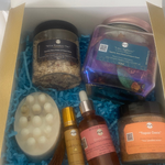 Gift Box Kit Queen Palace | Spa Paradise Oasis | Lip Oil | MA'at Harmony | Lotus Saphirus | Thebes Soap | Body Scrub