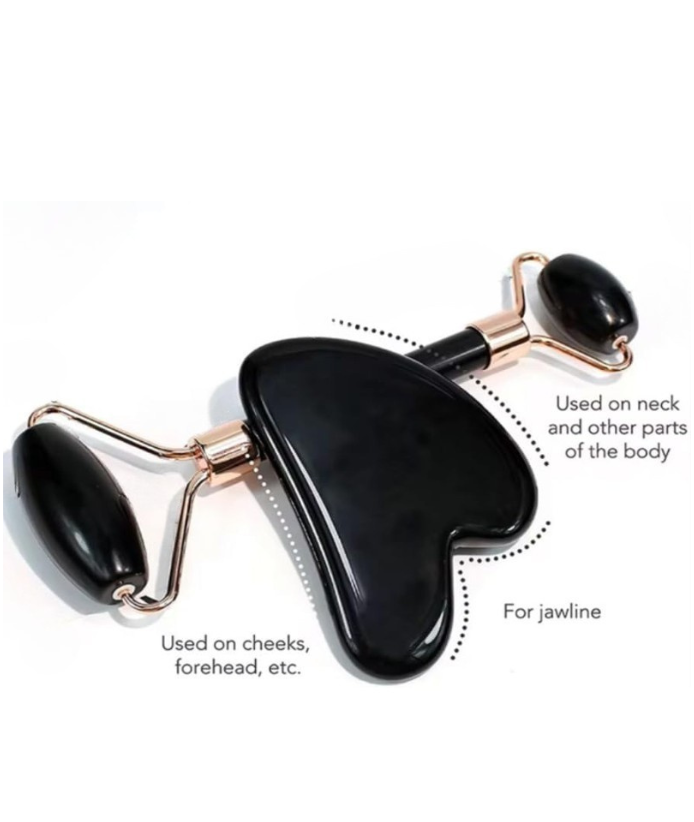 Moonlight Reign | King In Me | Jade Stone Roller Gua Sha Tools Set
