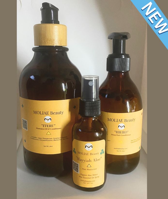 ULTIMATE ITERU Shampoo Oil Set | Ahramat KING Hair Scalp Scrub | Shampoo Cleanse | HIERO Deep Conditioner| MAYYIAH Aloe Moisturizer | Sea Salt | Bergamot | Argan