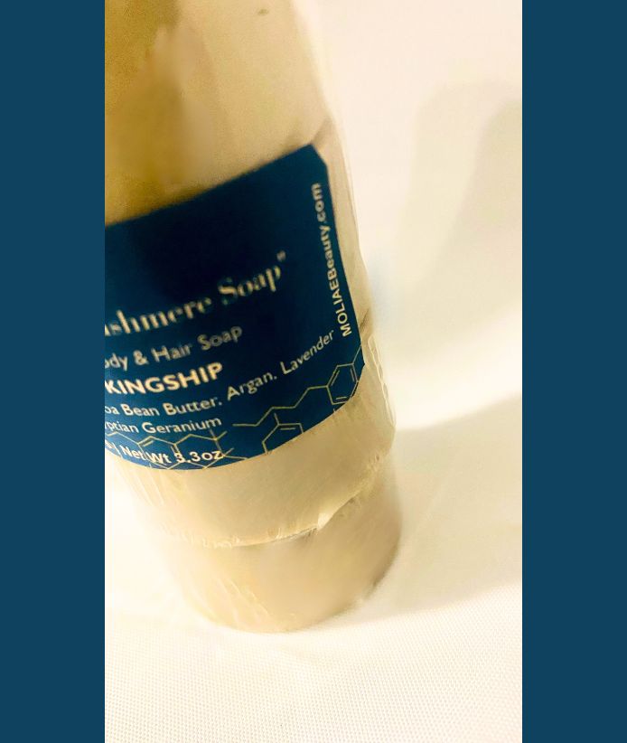 Egyptian Cashmere Soap | MA'at KINGSHIP | Patchouli | Egyptian Cocoa Bean Butter | Argan | Geraniums