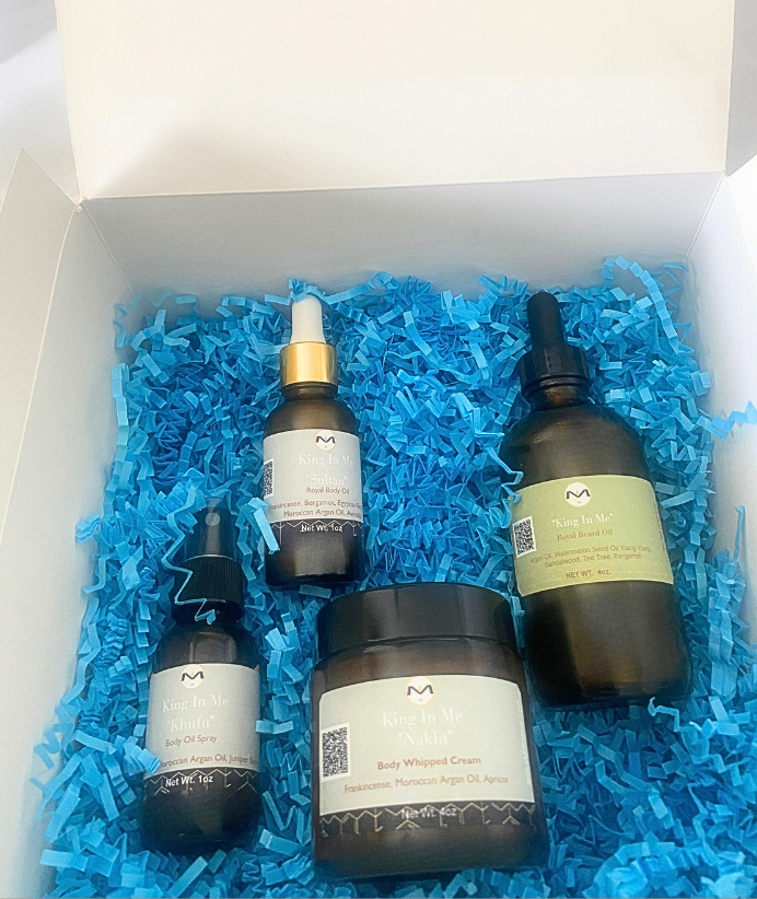 Gift Box Kit King In Me Collection | Sultan Horizon Bliss | Men Lip Oil | Beard Oil | Body Spray | Body Whipped Cream