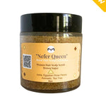 NEFER Queen Hair Scalp Scrub | Women | Brown Sugar | Amla | Tea Tree | Egyptian Rose Petals