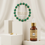 MA'at Emerald Palace l Crystal Bracelet | REIKI Infused of Ankh Ra 360 Body Oil