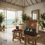 Gift Box Kit Khenmu MA'at Harmony  | Sage Oil Spray Sovereignty Prime | Roasted Oats Body Soak Scrub | Egyptian Roses