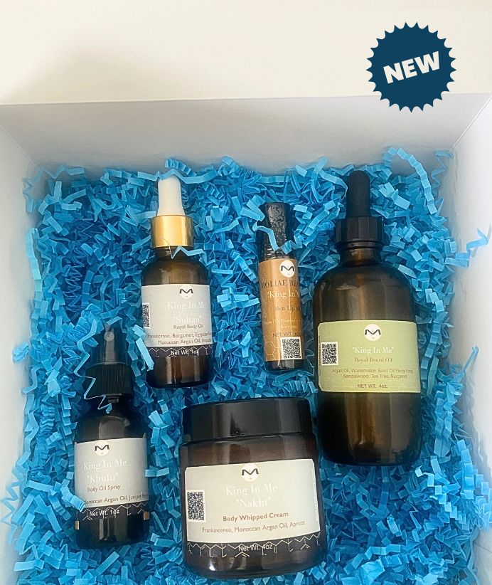 Gift Box Kit King In Me Collection | Sultan Horizon Bliss | Men Lip Oil | Beard Oil | Body Spray | Body Whipped Cream