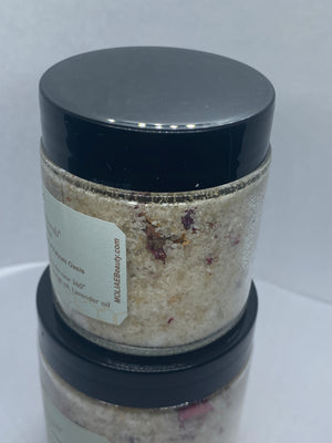 Arsa Salt Scrub Kit | Himalayan Salt | Black Sandstone | Black Seed Oil | Patchouli | Gold Bars | Honey