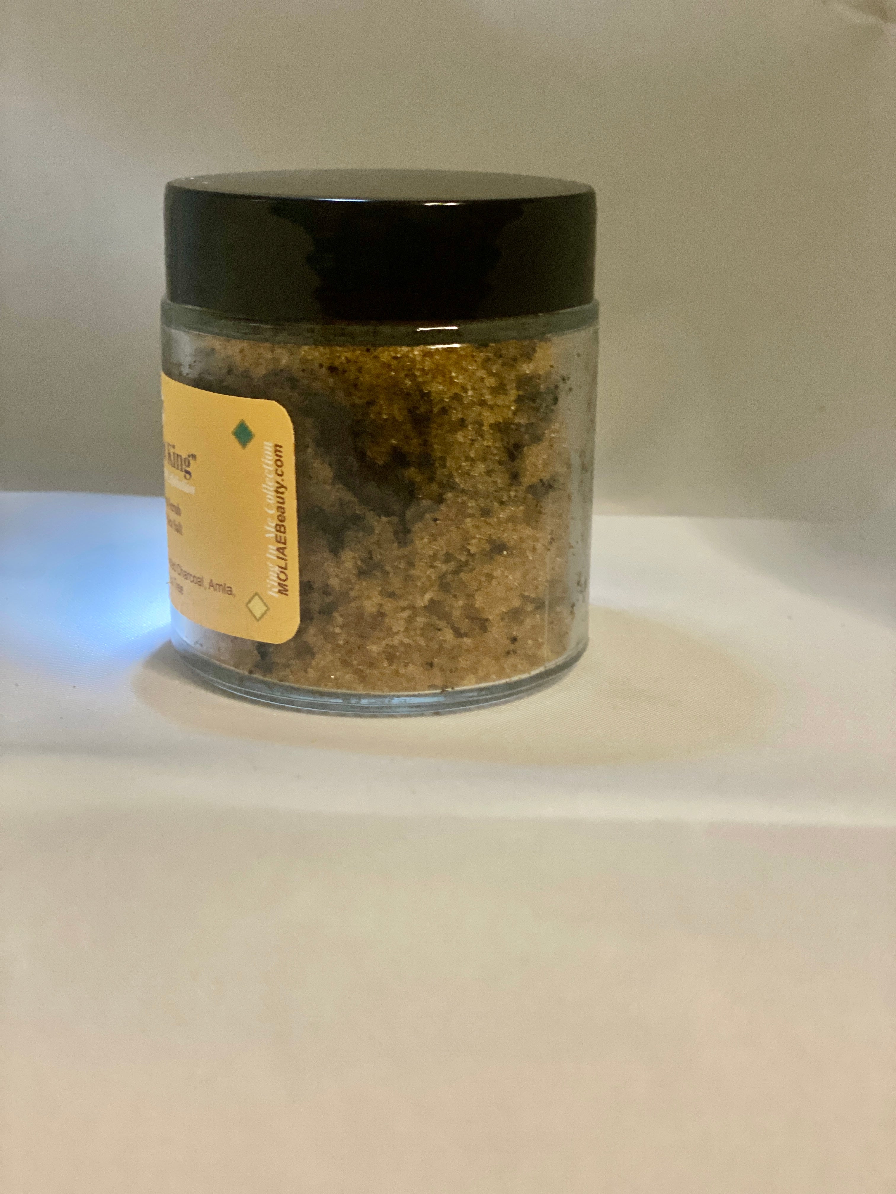 AHRAMAT King Hair Scalp Scrub | Men | Sea Salt | Brown Sugar | Bergamot | Amla | Tea Tree