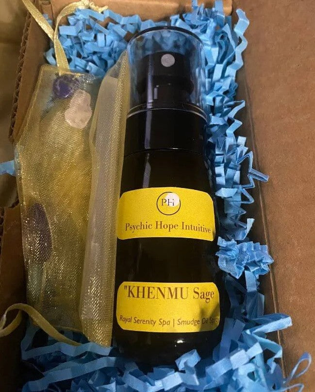 ⭐ KHENMU Sage | Royal Smudge Oil Spray | Lavender | Copaiba | Frankincense | Myrrh